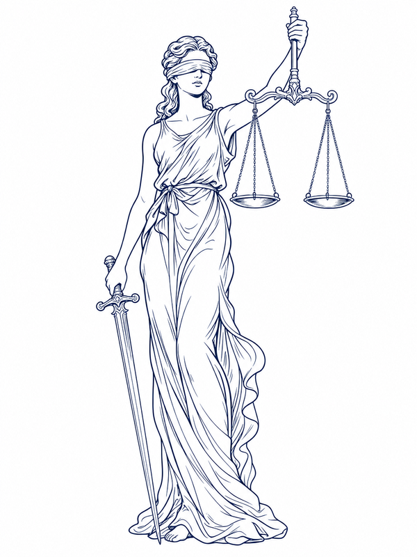 Justitia – az igazságosság szobra